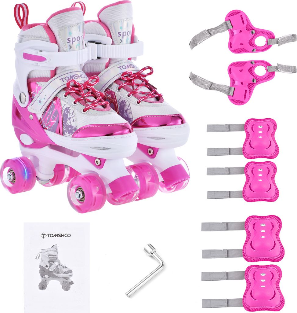 Rollschuhe fuer Kinder mit Schutzausruestung, 4 Groessen Produktbild 