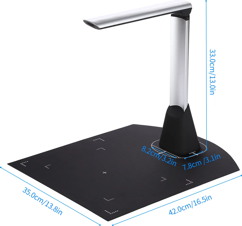 Scanner de documents 5MP caméra HD A4 avec éclairage LED BK34