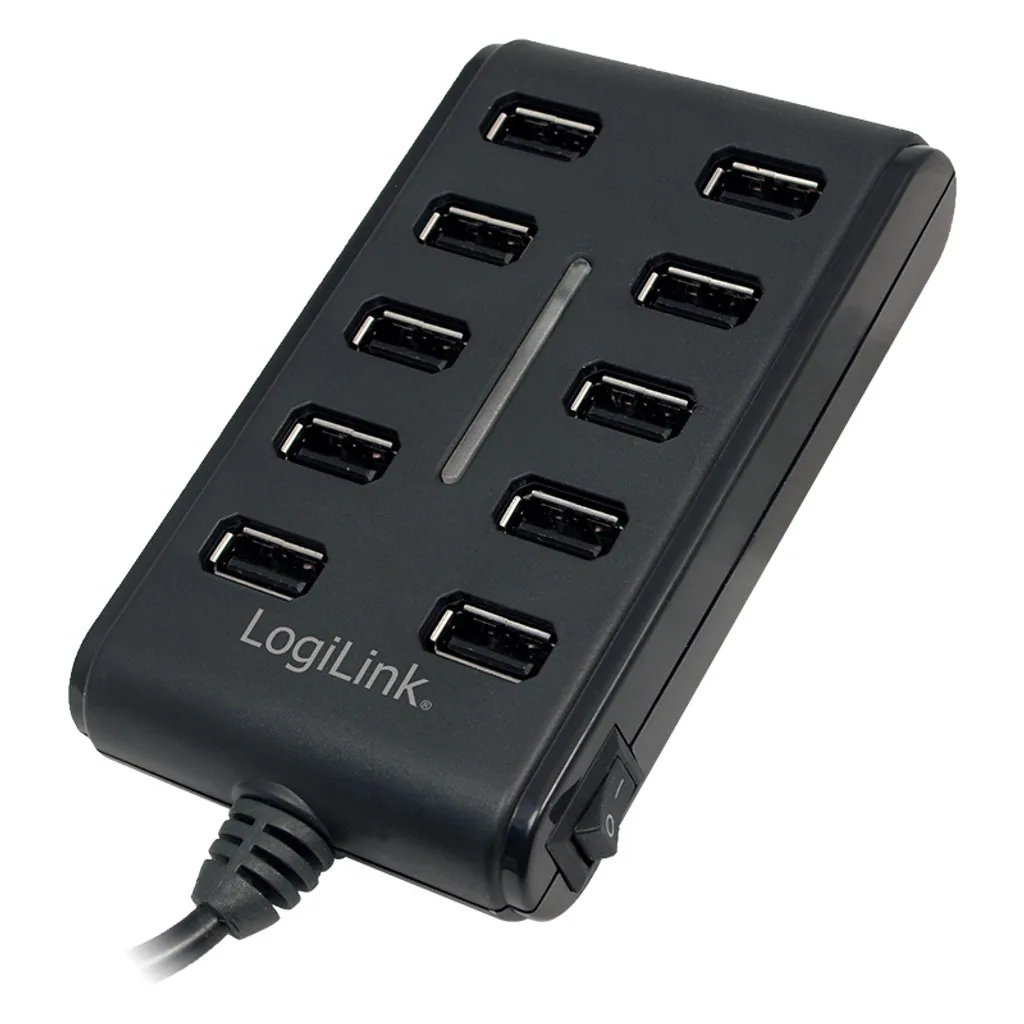 Espansore USB Professionale LogiLink UA0125 - 10 Porte - Per Ufficio