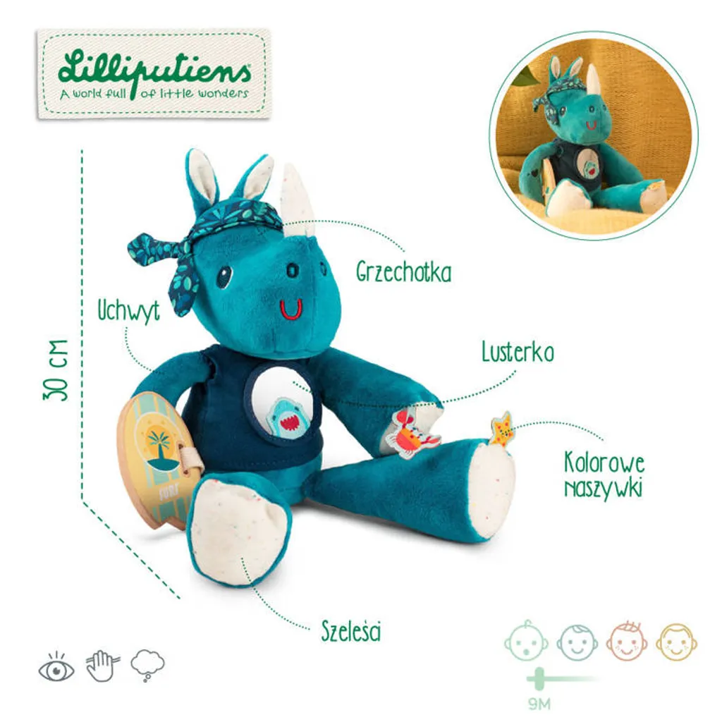 Jouet d'activité bébé Marius Lilliputiens - Idéal pour l'éveil nomade