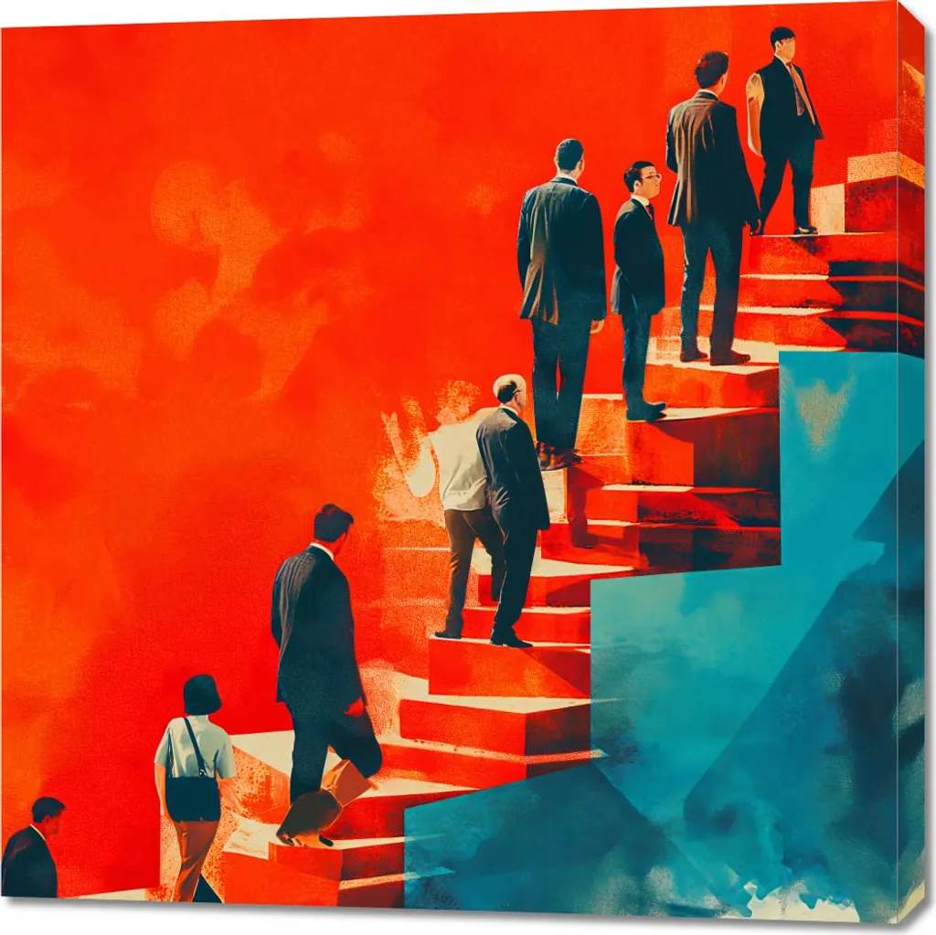 Toile Canvas Métaphores du succès 90x90 cm - Impression Haute Qualité