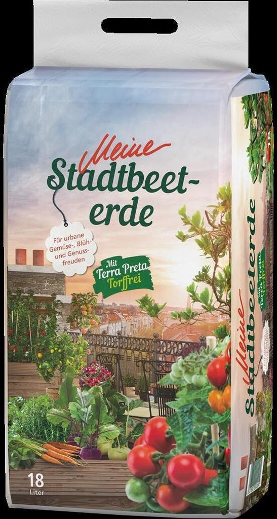 Meine Stadtbeeterde 18 L Blumenerde mit Terra Preta