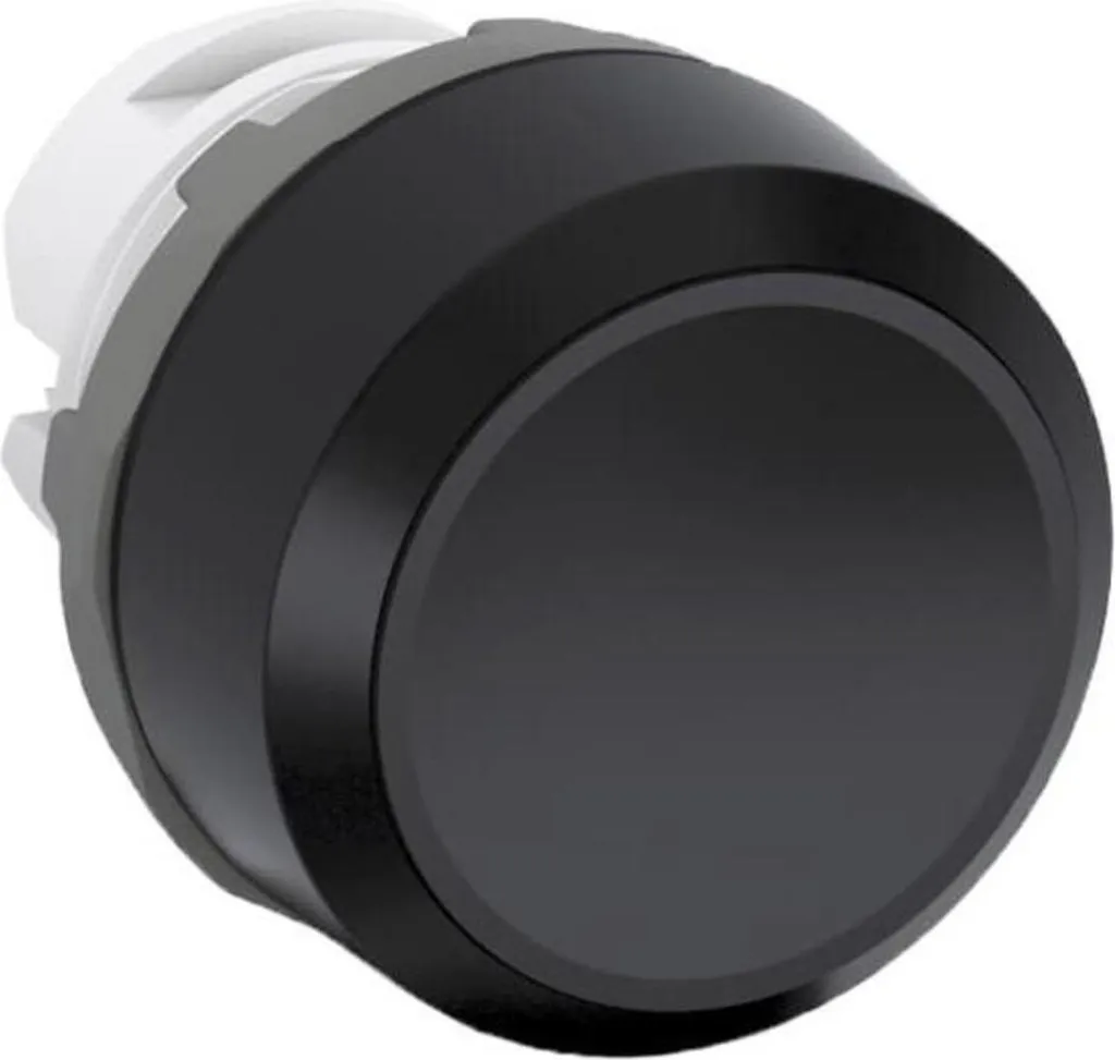 Bouton-poussoir noir MP1-10B pour pupitre de commande et automatisme