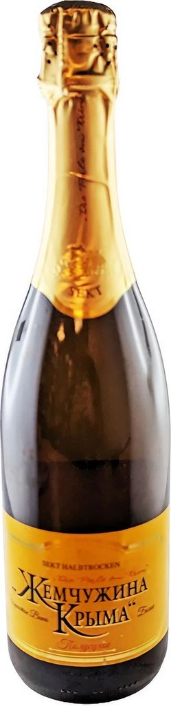 Sekt Zhemchuzhina Krima weiß halbtrocken 0,75L 12,5% vol. Produktbild 