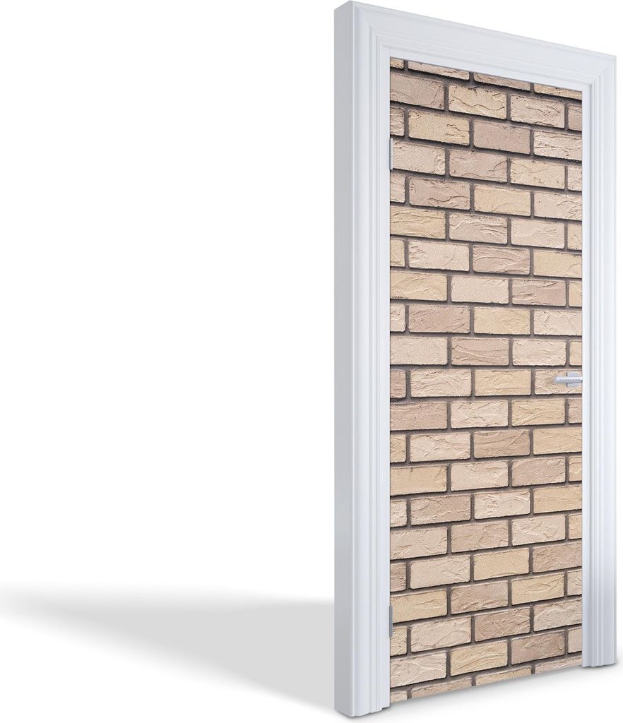 Türaufkleber Innentüren Selbstklebende Kreativ Wandsticker - Ziegelmauer - 85 x 205 cm