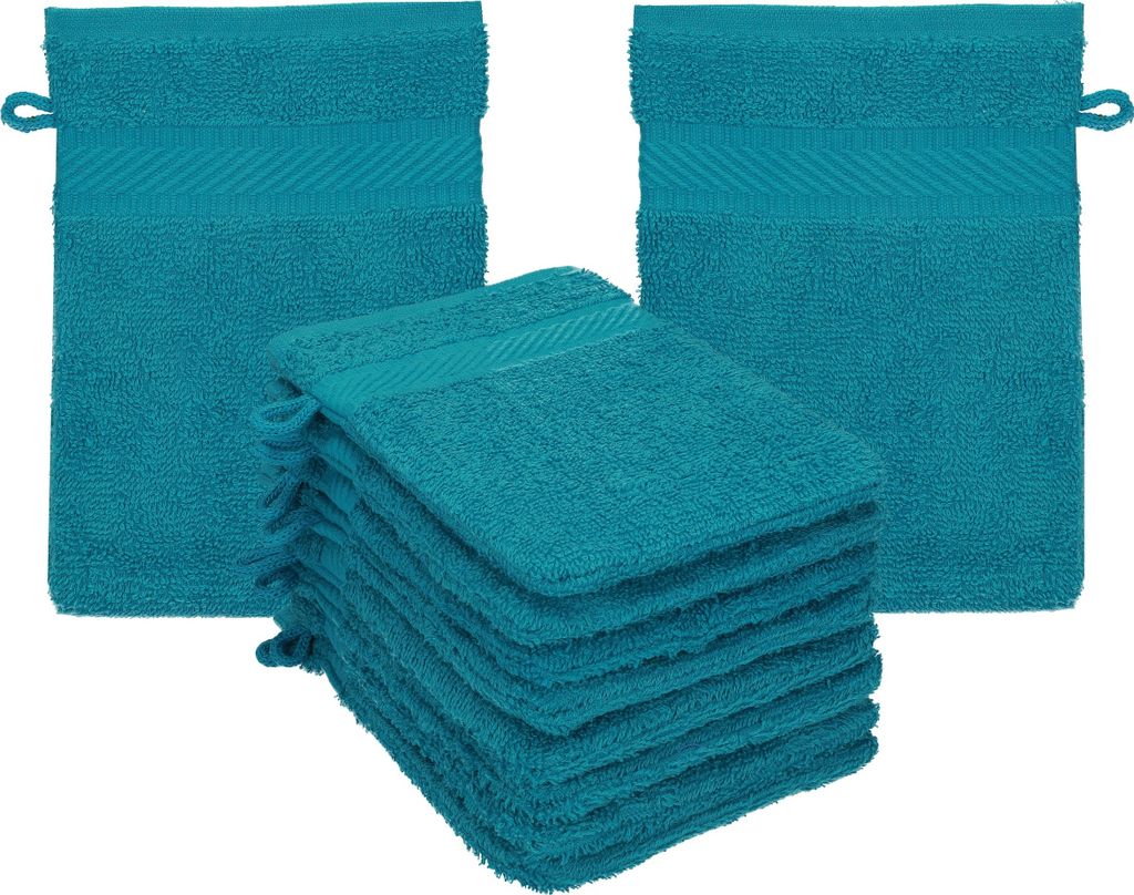 Betz 10 Stück Waschhandschuhe 16x21 cm PALERMO 100% Produktbild 