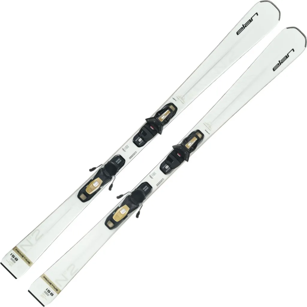 Pack Ski Femme Elan Primetime No°2 W 25/26 blanc - Skis 144 cm avec fixs