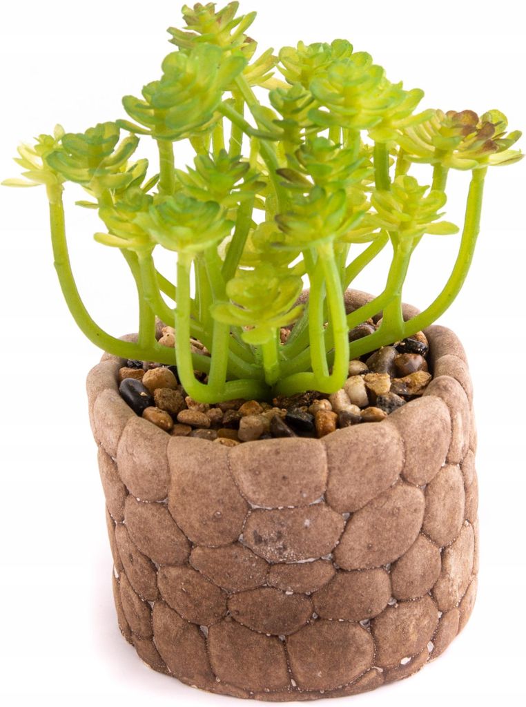 Kunstpflanze im Topf 16cm - Blühende Deko Blume - Pflegeleicht & Realistisch für jeden Raum