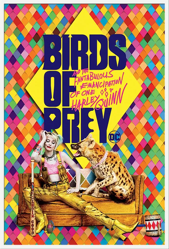 Affiche Birds of Prey sous Cadre Blanc Shinsuke avec Vitre Incassable