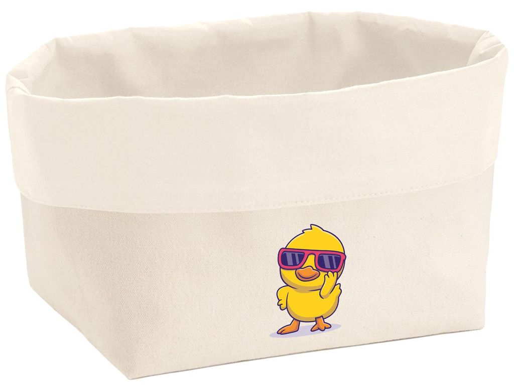 Huuraa Organizer Cool Küken Comic 8 Liter Large Canvas Baumwolle Utensilo Geschenkidee
