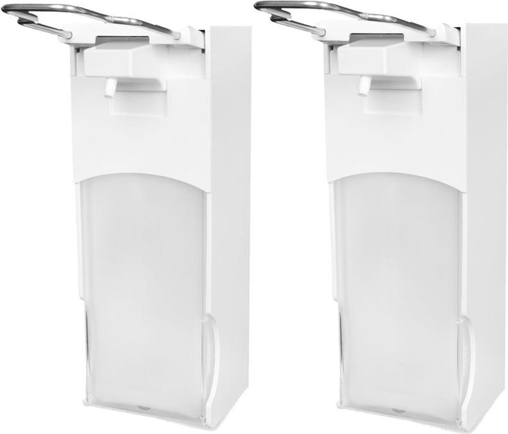 Seifenspender SemyTop - 2 Armhebel-Dosierspender - 1000 ml - weiß - Kunststoff