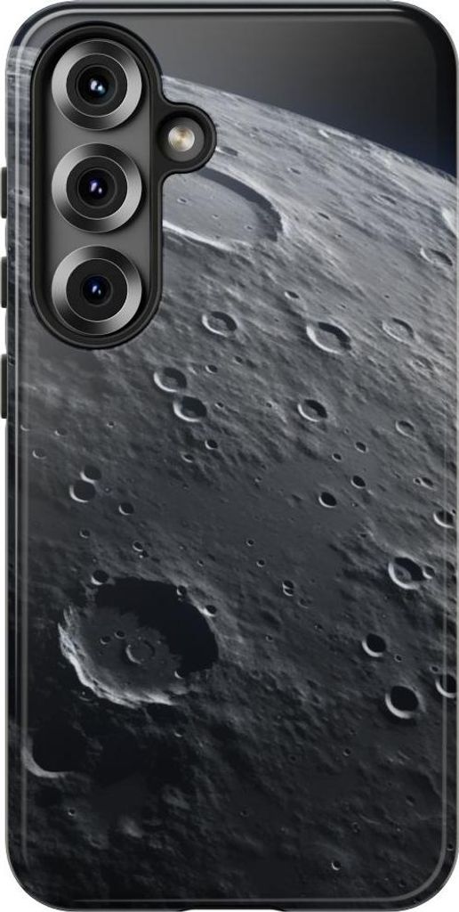 Mondkrater-Optik mit glänzender Oberfläche – Hülle Kompatibel mit Samsung Galaxy S25