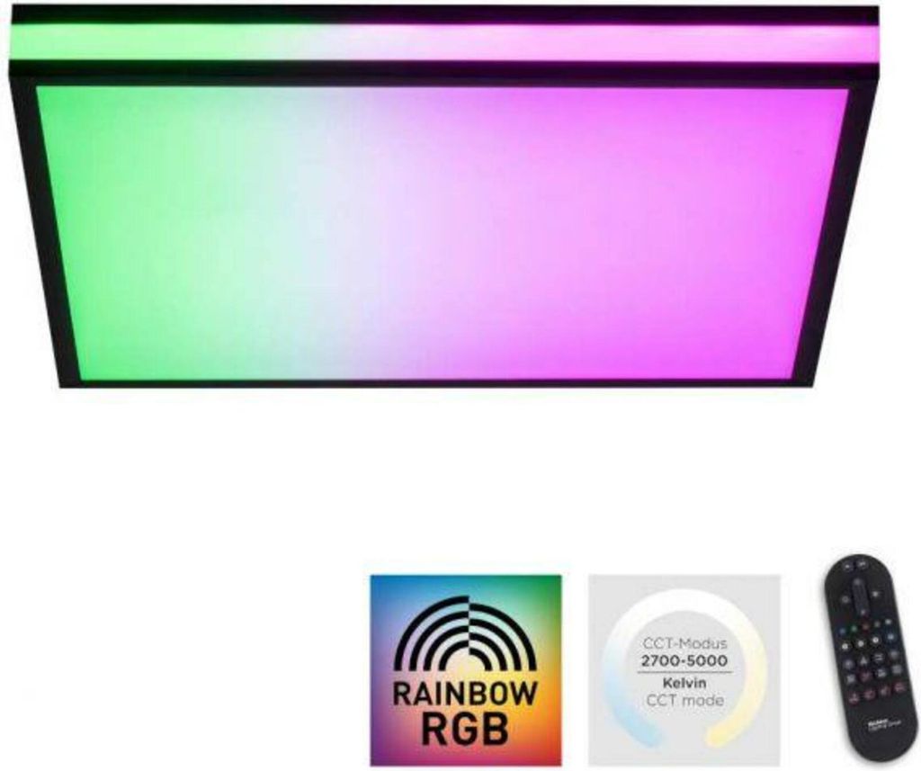 JUST LIGHT MARIO BLACK LED Deckenleuchte Steuerbare Produktbild 