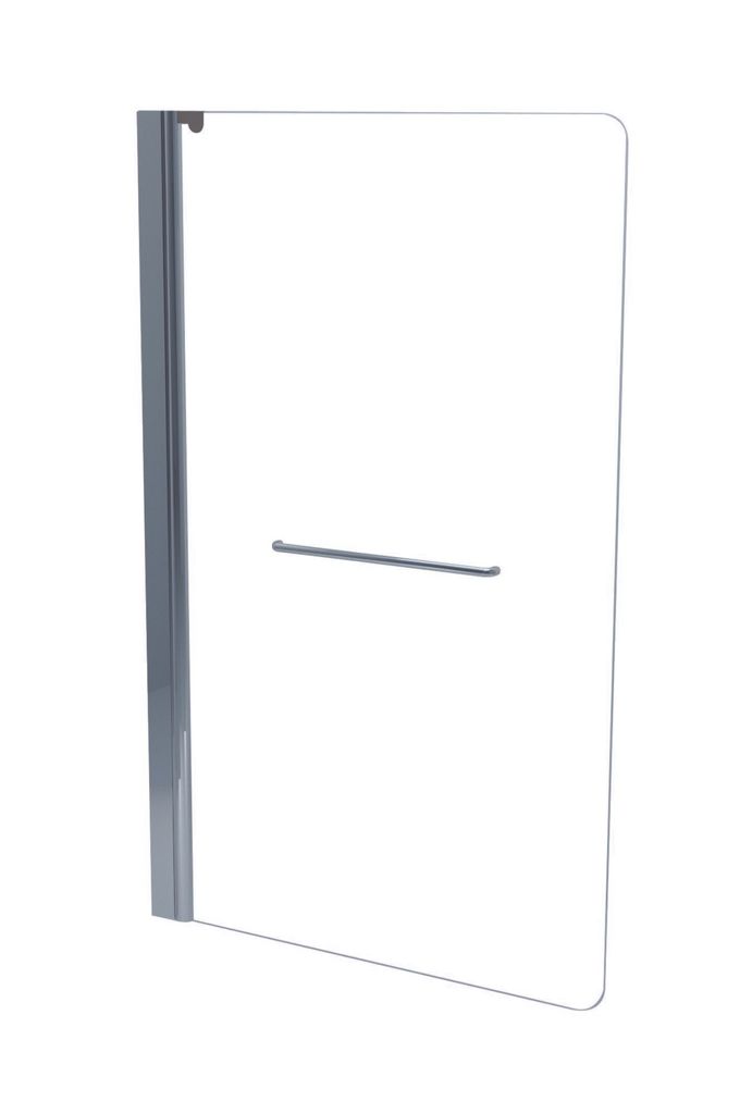 ONDEE ZEN – Badewannenabtrennung SANDRA 1V – Wand 80 x 140 x 0,4 cm – Hartglas – Chromausführung