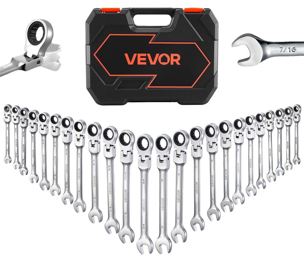 Juego de llaves de vaso con cabeza flexible VEVOR, 24 Imagen del producto 
