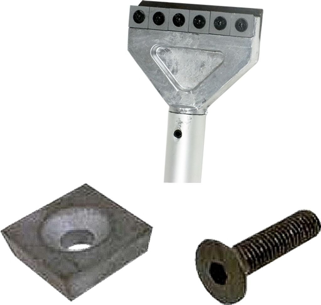 Unischaber-Wendeplatte 17 x 17 x 6 mm, für Uni-Schaber