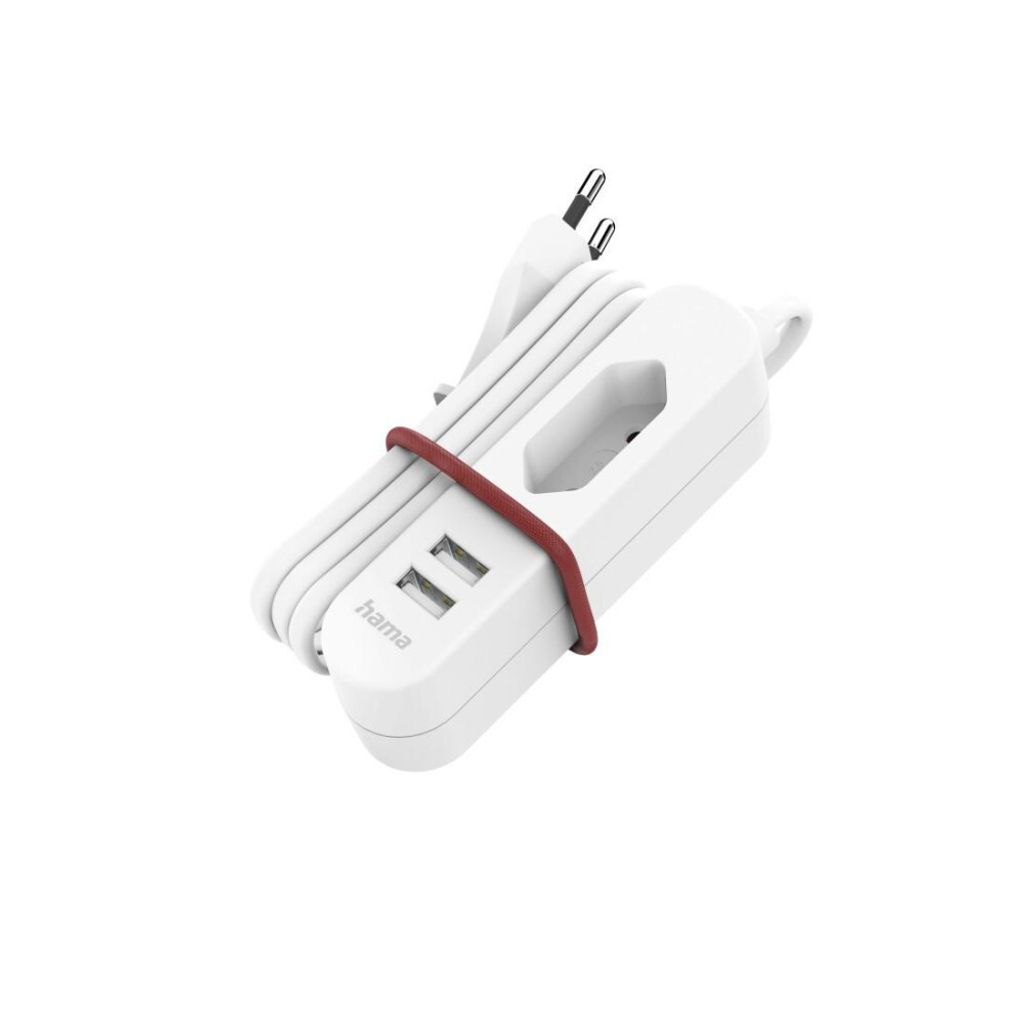 Hama USB-Netzteil mit 1,9 m langem Kabel und Eurobuchse, 2x Zdjęcie produktu 