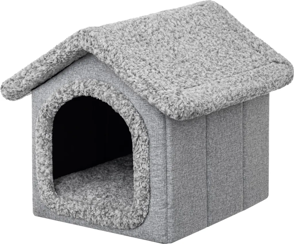 Casa per Gatti e Cani Indoor 60x70x63 cm - Rifugio Termico Grigio