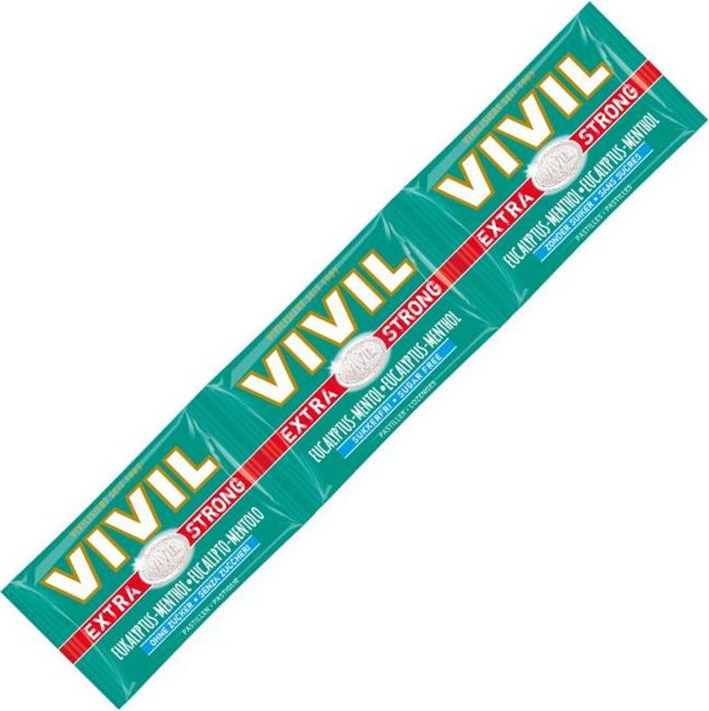 Vivil Extra Strong Eucalyptus Menthol Pastilles bez cukru Zdjęcie produktu 