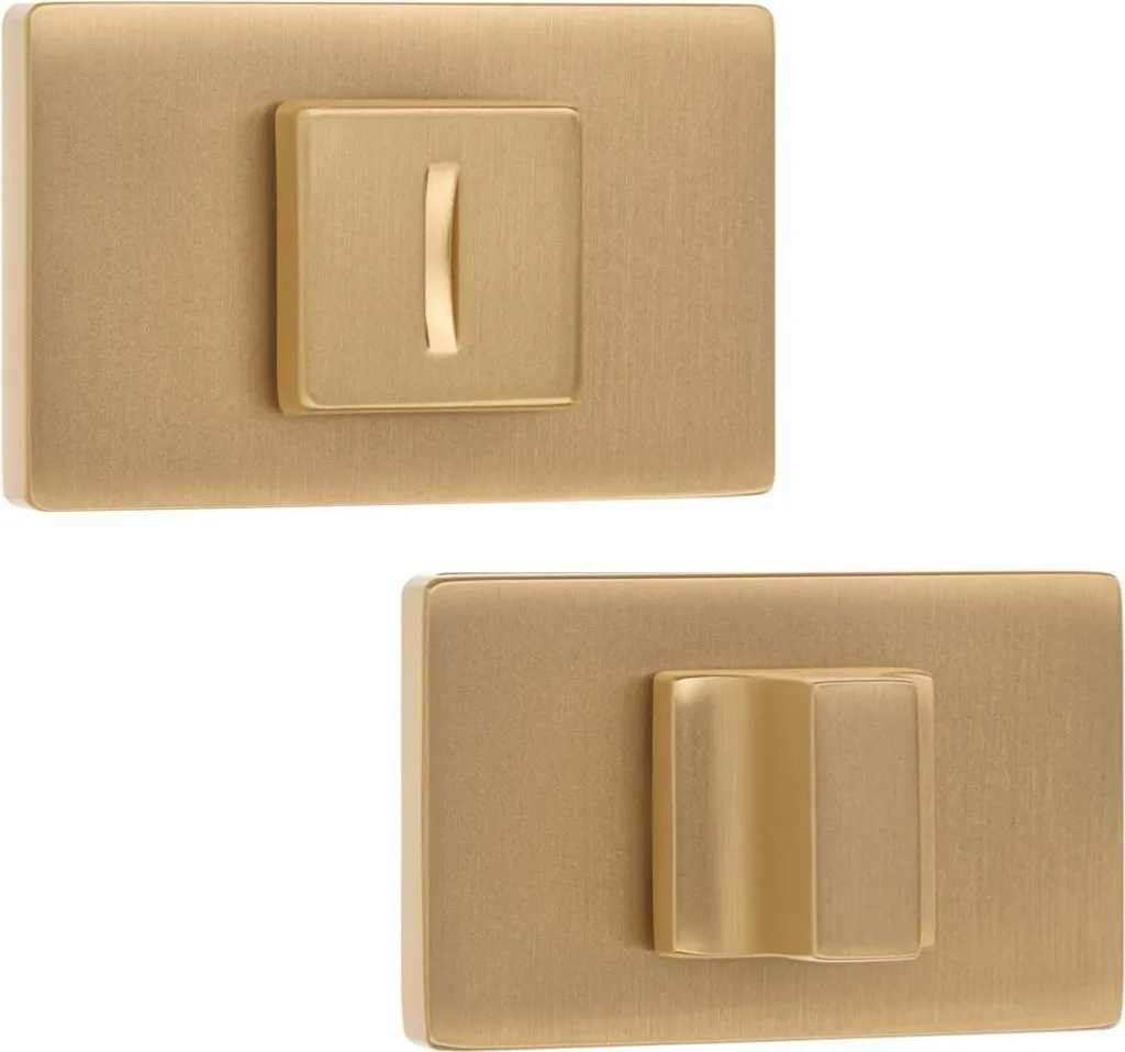 Rosetta WC Oro Kuchinox: Design Rettangolare per Interni di Lusso