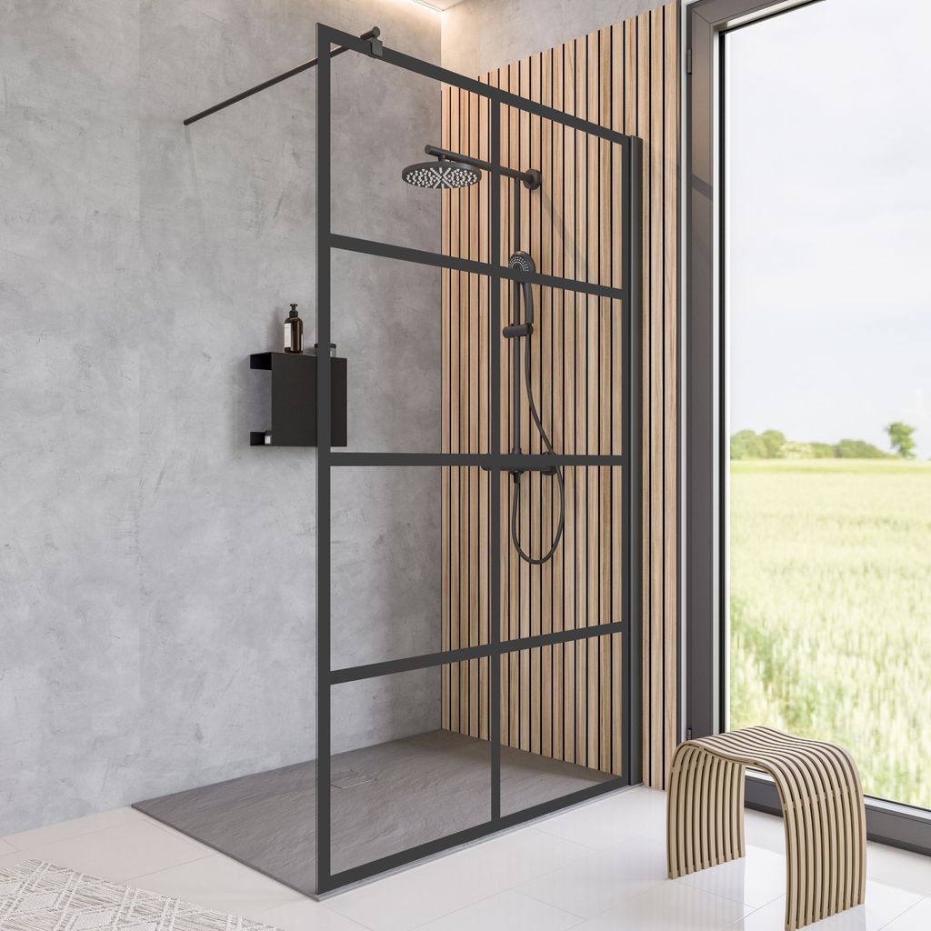 Schulte Duschwand Walk In, 6 mm Sicherheitsglas Dekor Soho Produktbild 