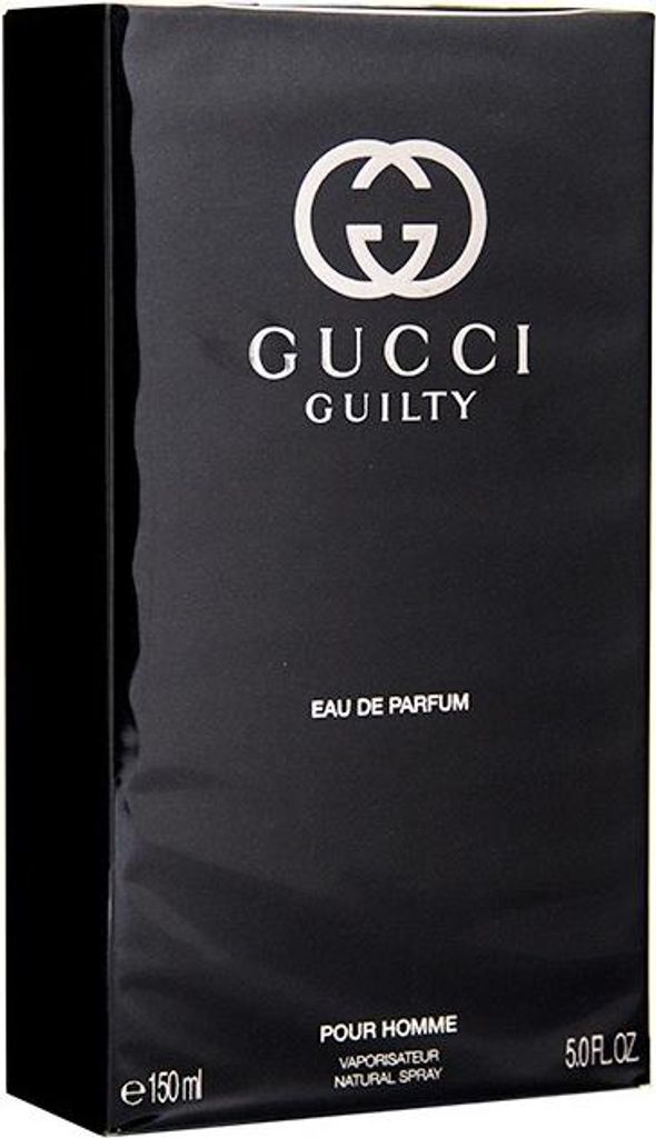 A black box of Gucci Guilty Pour Homme Eau de Parfum.