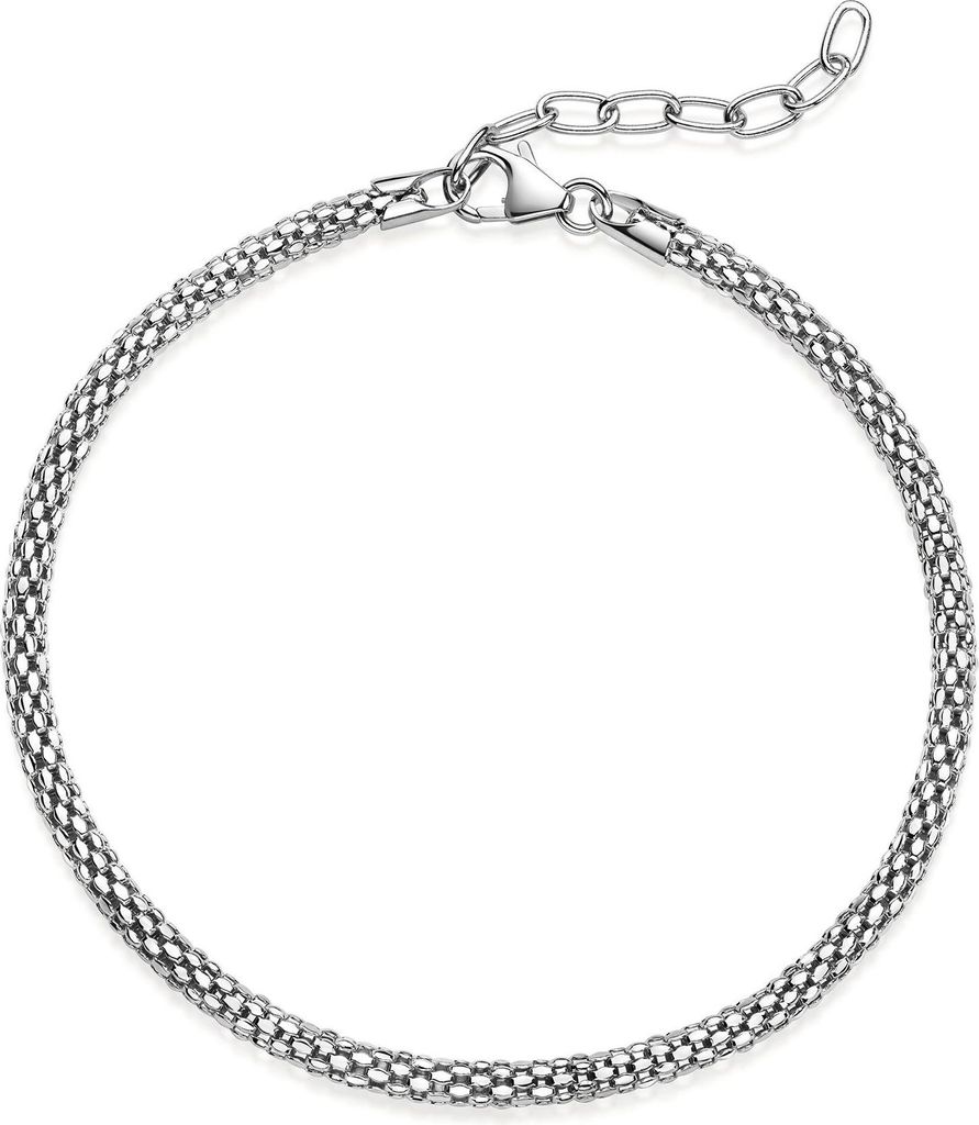 Celesta Silber Armband 925 Silber rhodiniert 925/- Sterling Silber 18cm weiß Zirkonia 273260077R
