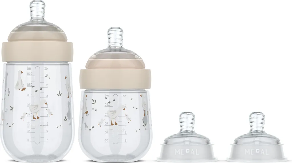 Mepal Little Goose Mio Set d'Apprentissage Repas 4 Pièces pour Bébé