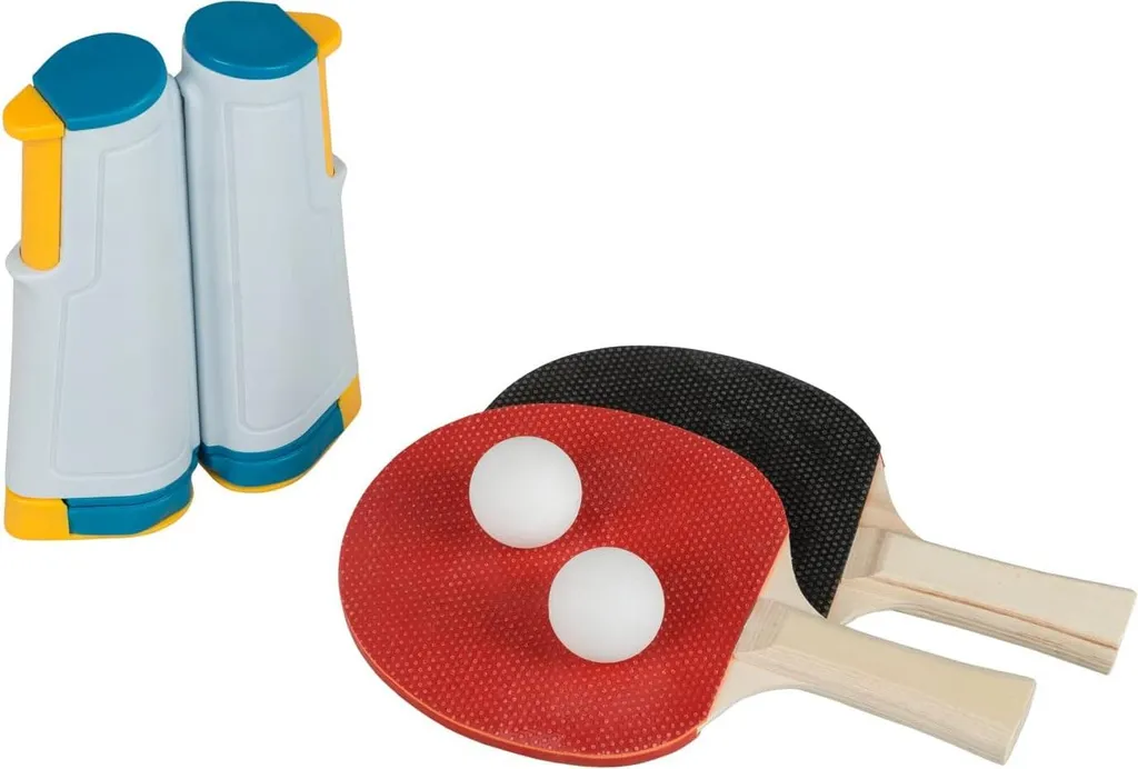 Set de ping-pong à montage facile sur table avec filet robuste et accessoires - 2