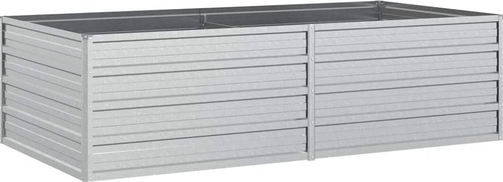 vidaXL Záhradný zvýšený záhon 160x80x45 cm Pozinkovaná oceľ Obrázok produktu 