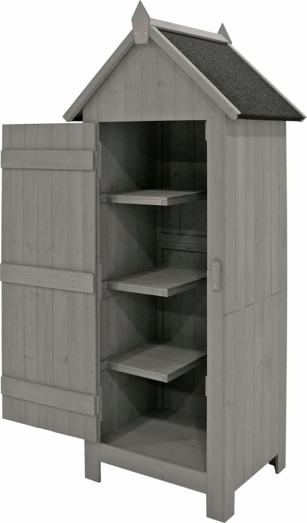 Wilbur Geräteschrank Grau, 67x172x53 cm (BxHxT), 3 Produktbild 