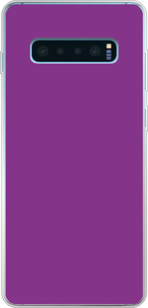 MuchoWow Handyhülle Schutzhülle Hülle für Telefoonhoesje Samsung Galaxy S10 Lite Lila - Farben - Unifarben Silikon Softcase Handy Hülle - Sc...