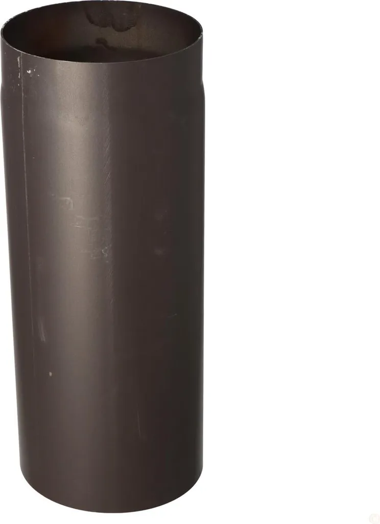 Tuyau de poêle noir 200mm longueur 50cm pour évacuation des fumées bois