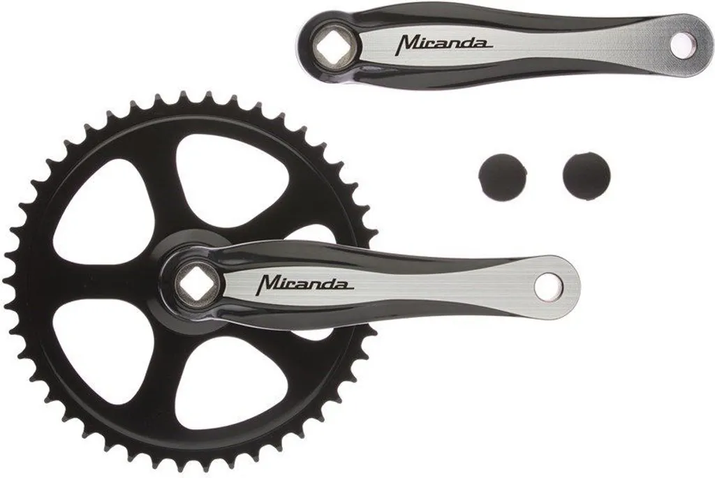 Miranda Cranket Beta1 Plus Pédalier 44 Dents 3/32 Manivelle Acier Noir