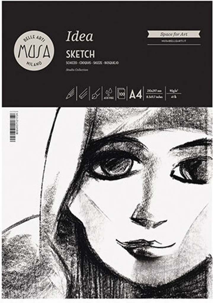 Papier pour croquis CWR Idea 100 feuilles idéal pour étudiants art