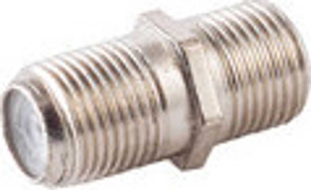 F-Doppelbuchse für Gehäusedurchführung Nut+Washer