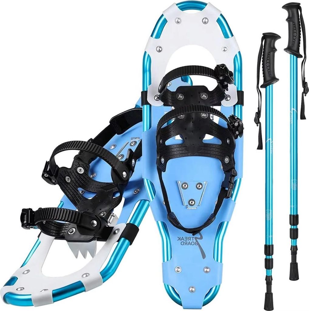 Schneeschuhe für Herren, Damen & Jugendliche – Größe 47-48 – Leichte Outdoor-Schuhe mit Aluminiumrahmen – Inklusive verstellbarer Trekking...