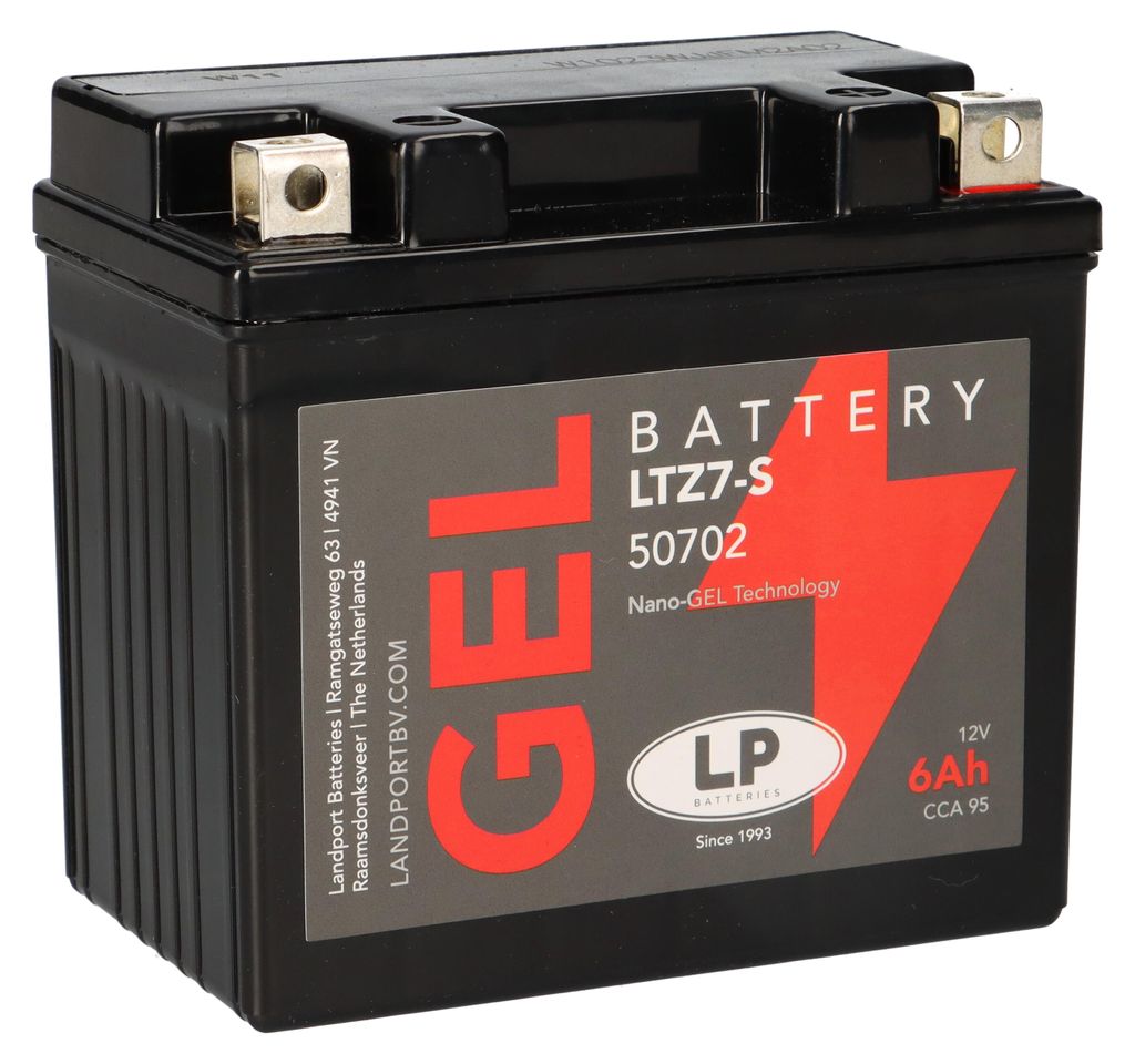 Batterie 12V 6Ah für Motorrad Startbatterie MG LTZ7-S Produktbild 