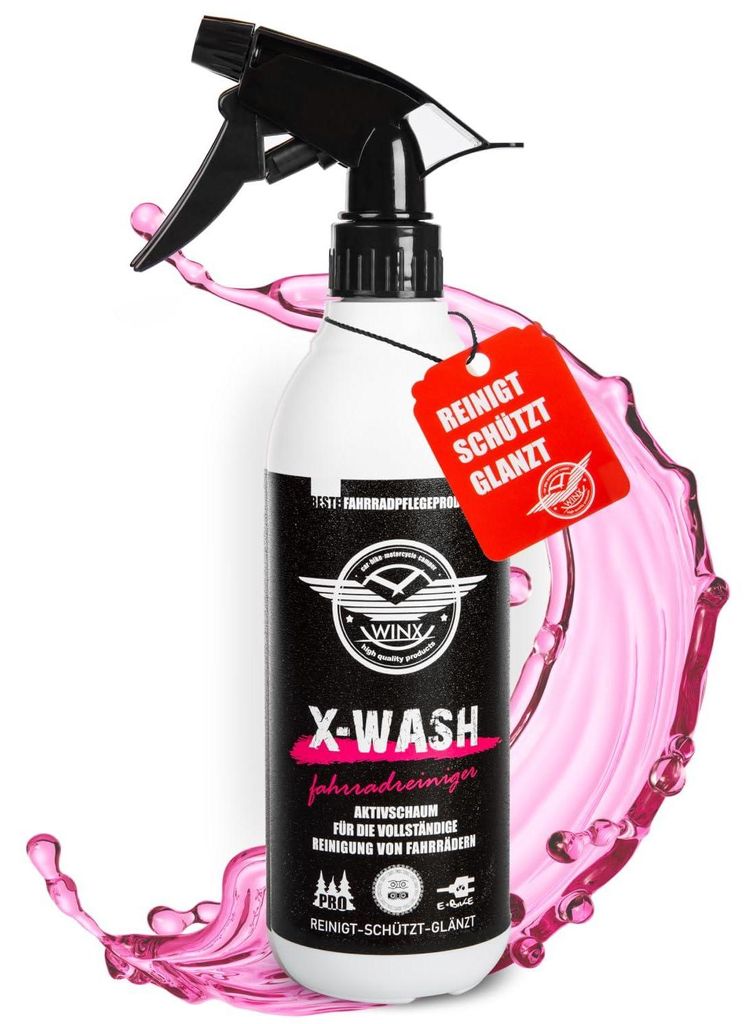 WINX X-WASH Fahrradreiniger Aktivschaum Bike Entfetter Pflege Schutz Spray 500ml