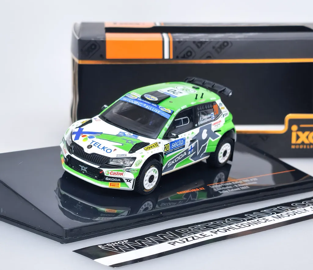 Réplique Fidèle Škoda Fabia Rally2 EVO IXO 1:43 : Finition sans Faille - 2