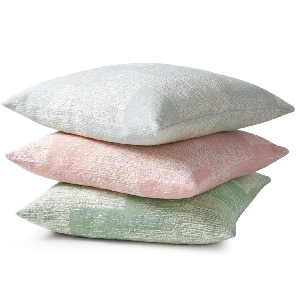 Biederlack Kissenhülle Soft 50 x 50 cm mit RV aus Baumwollmischung, Farben:soft bleu