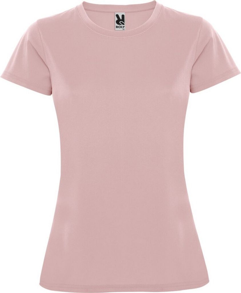 Roly - "Montecarlo" T-Shirt für Damen - Sport kurzärmlig PF4302 (XL) (Hellrosa)