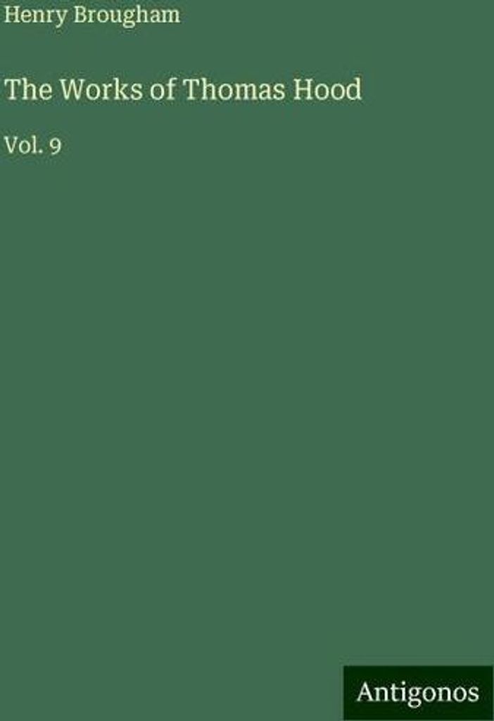 The Works of Thomas Hood