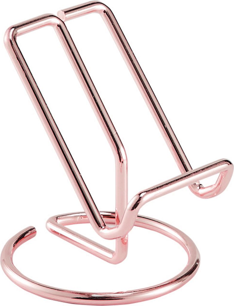 Telefonhalter Großer tragender elektroplierender Eisenkunst Einfacher Tablet-Tablet-Telefonständer für Zuhause-Roségold