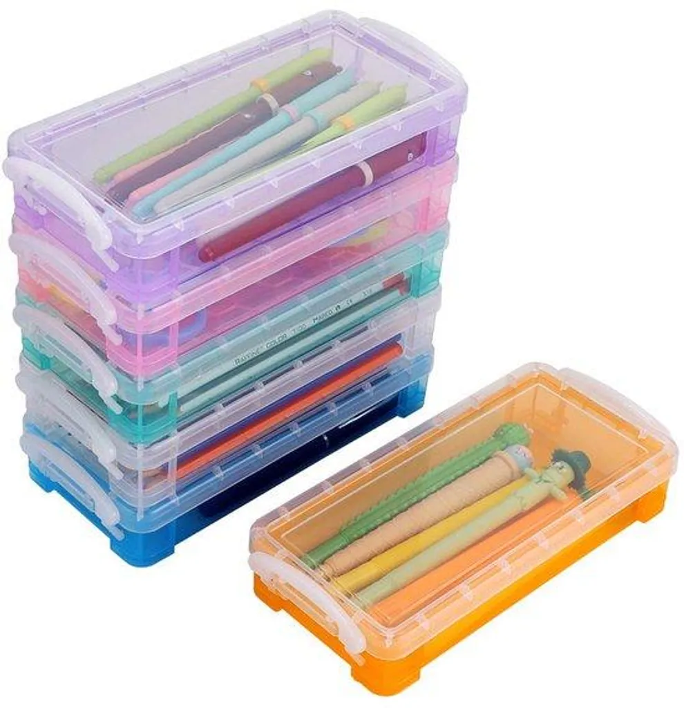 Organiseur empilable transparent BSTKEY - Plastique rigide 6 coloris