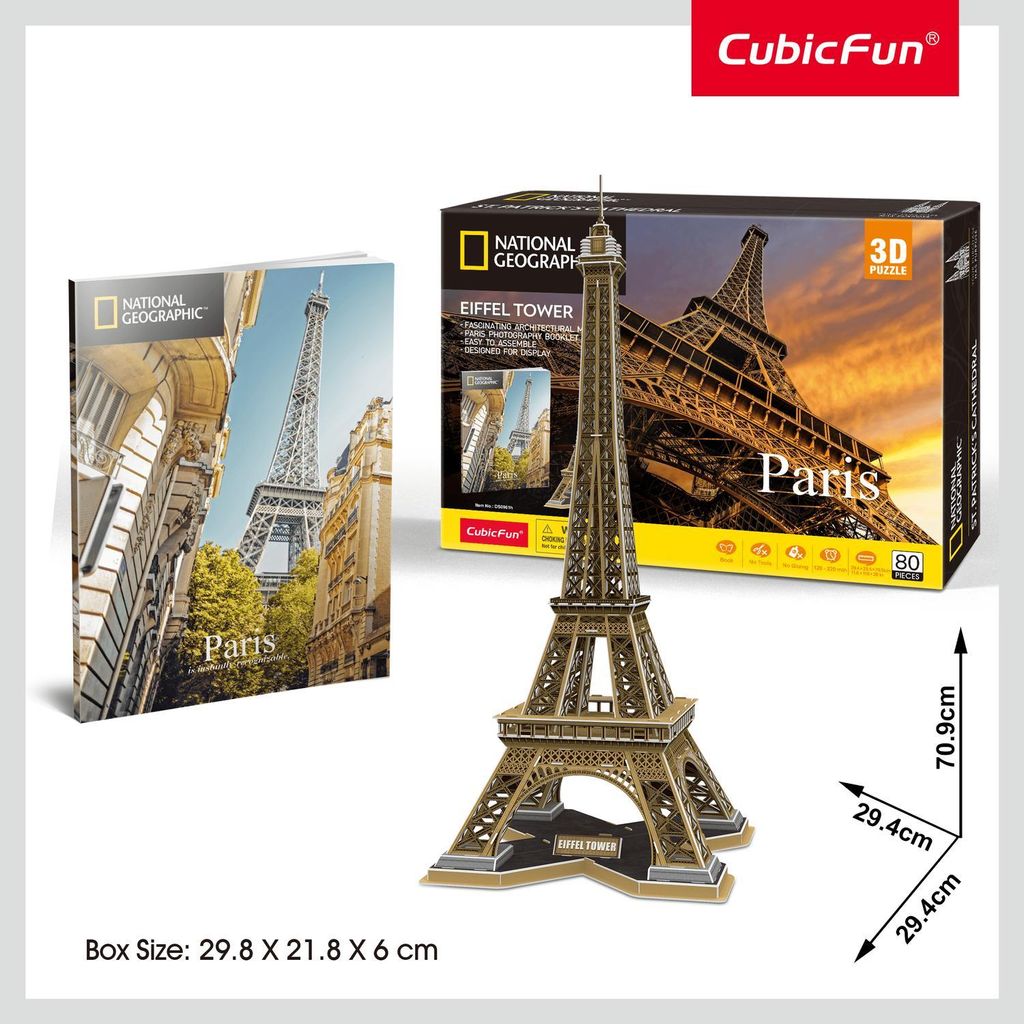 Eiffelturm 3D-Puzzle, Lernspaß für alle Altersgruppen