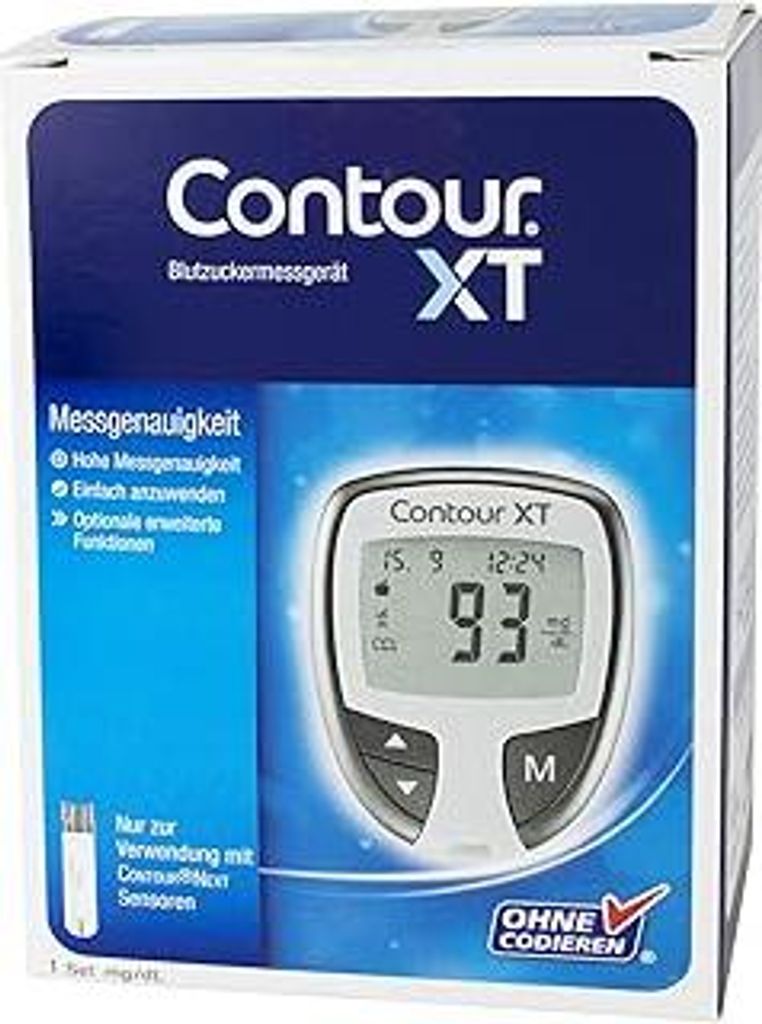 Bayer Vital GmbH XT Set Blutzuckermessgerät mg/dL, 1 St, 1 Stück (1er Pack)
