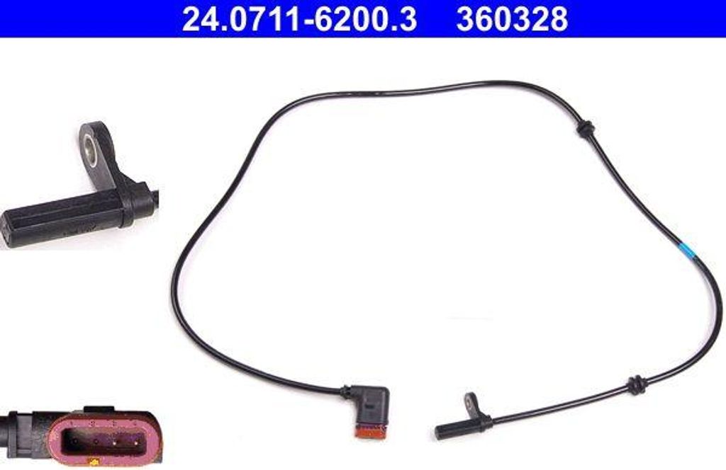 ATE 24.0711-6200.3 Raddrehzahlsensor OE 2045401317 kompatibel mit GLK-Klasse