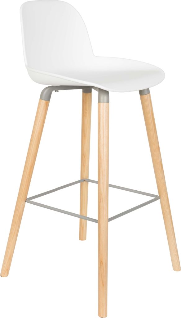 2er Set Zuiver Albert Kuip Barstuhl Eschenholz/Kunststoff 75 cm