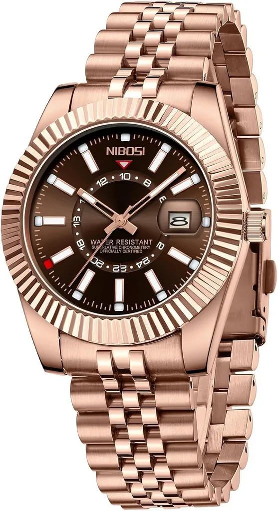 Orologio Polso Uomo Moda Business - Bracciale Acciaio e Data Display